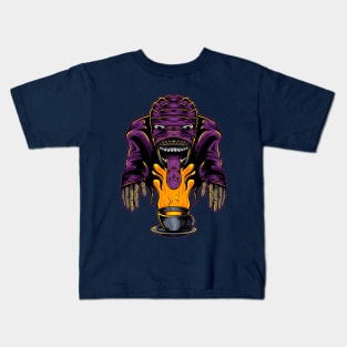 Mummy monster coffee Kids T-Shirt